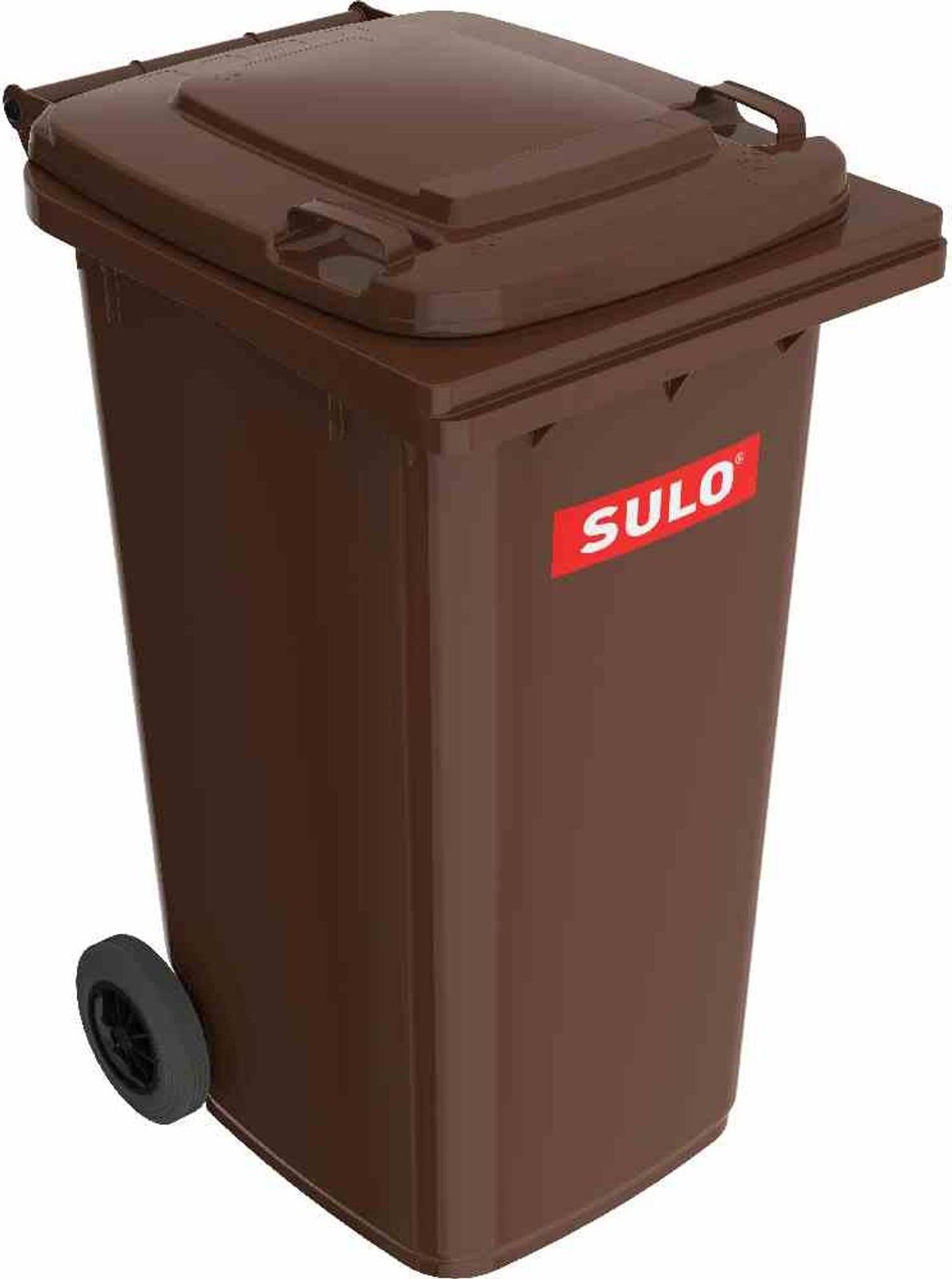 Sulo afvalcontainer, bruin, 240 liter