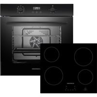 ASET7004400, Backofen-Set schwarz