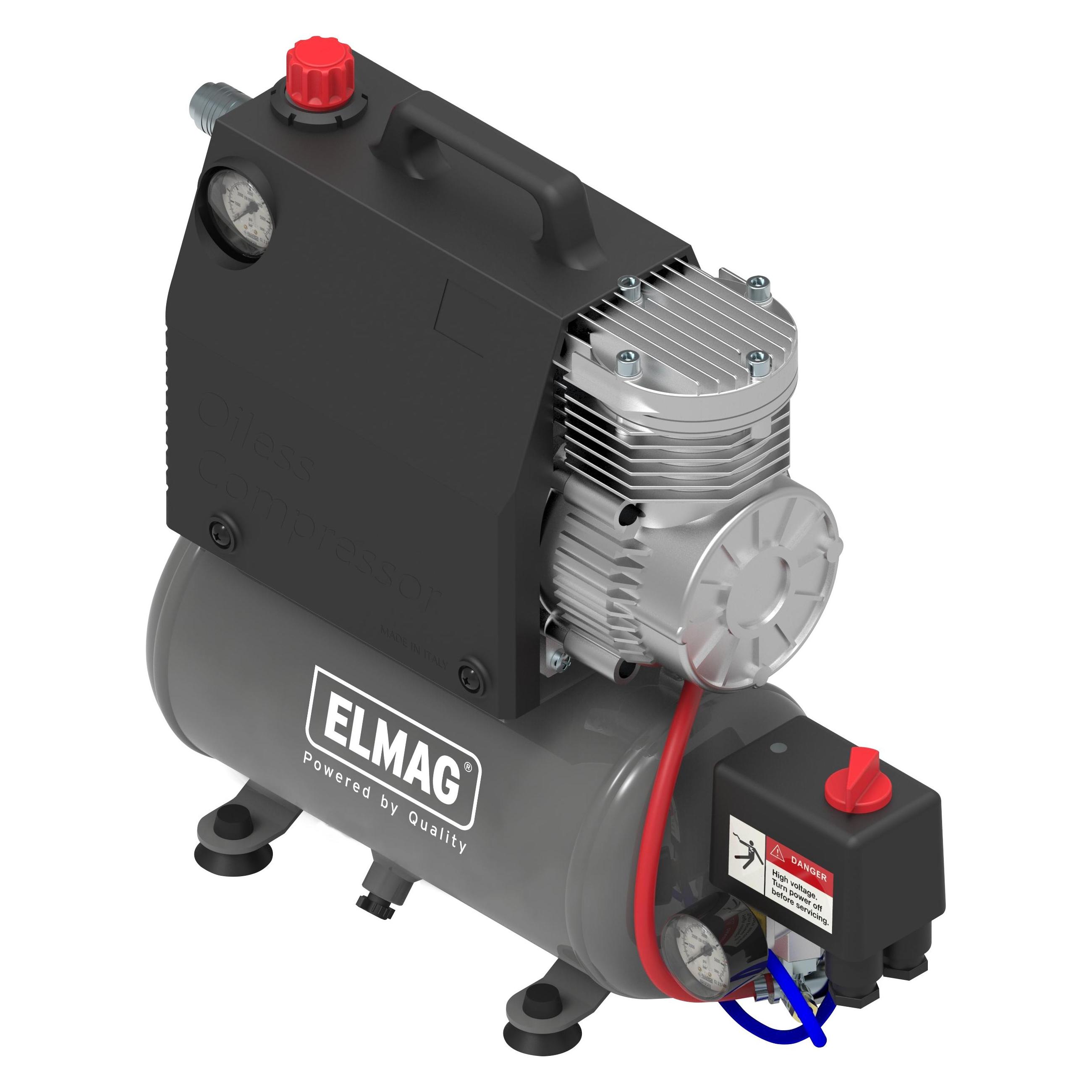 Elmag Spezialkompressor ÖLFREI SILVERSTONE 2 (5 l, 8 Bar) (21208)