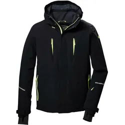 Killtec, Herren, Laufjacke, Giacca da Sci con Cappuccio e Gonna da Neve (L), Schwarz, L