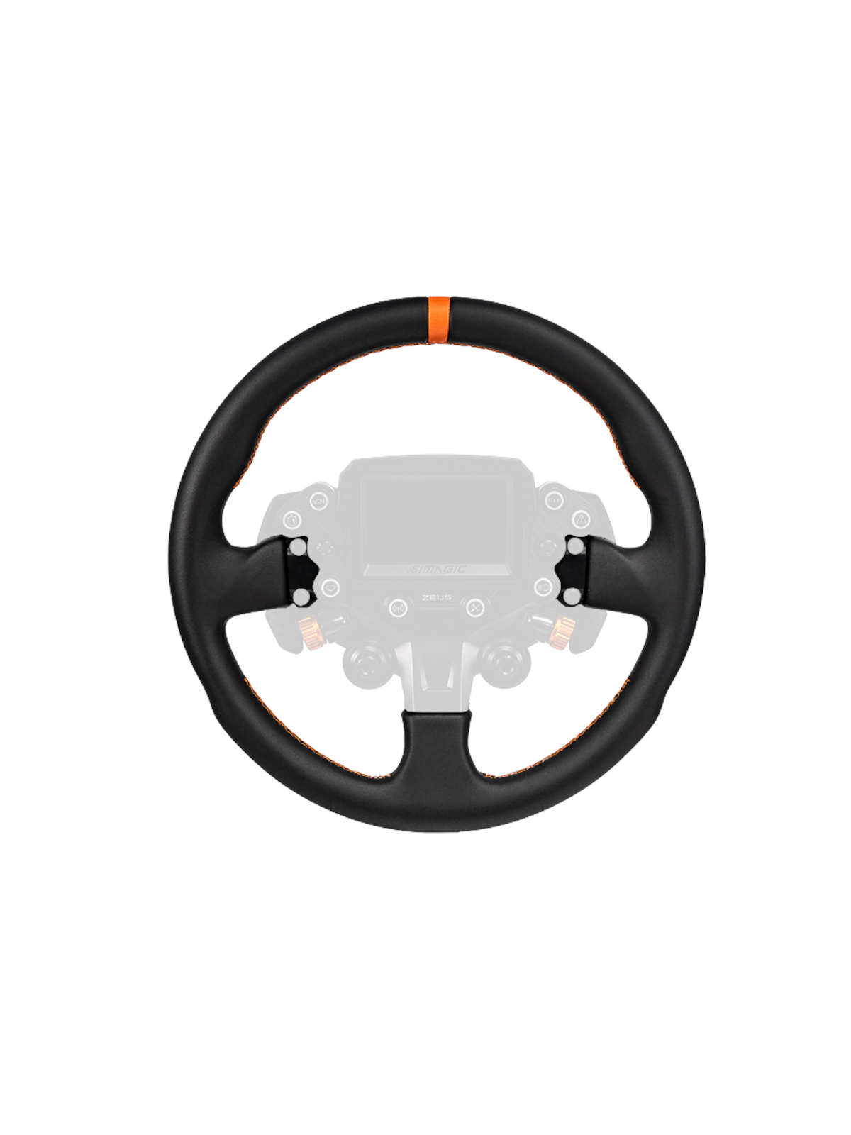 Simagic ZS-330RR Rounded Steering Wheel Rim 330mm - Leather
