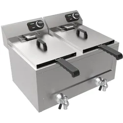 Combisteel Elektro Tischfritteuse 2X8 L, 2X3 Kw