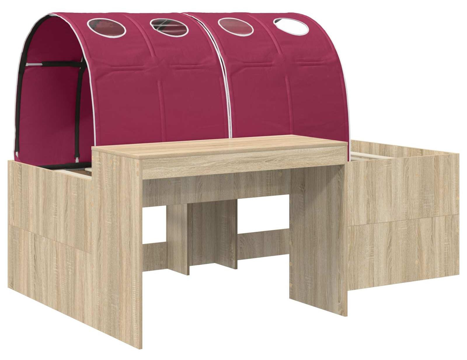 vidaXL Stapelbed met bureau voor kinderen, houtvezel