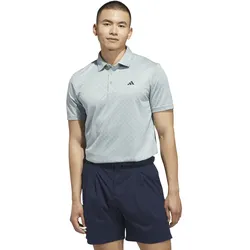 adidas Polo Performance Textured Print, salbei/navy