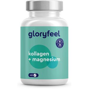 gloryfeel Kollagen Hydrolysat, mit Magnesium aus Magnesiumoxid, 450 Tabletten
