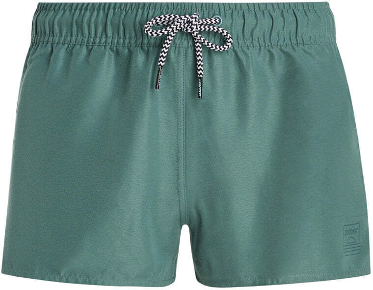 Badeshorts PROTEST "Bade Shorts PRTEVI JR", Mädchen, Gr. 128, EURO, grün (laurelgrün), Obermaterial: 100% Polyester PES., Badehosen Badeshorts laurelgrün 128, EURO