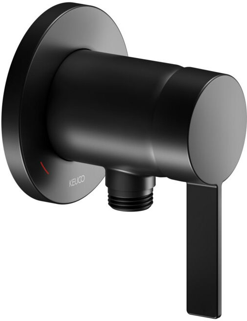 Keuco IXMO SOLO Pure Kit de montage prêt UP, raccord tuyau, rond, noir mat (59552379501)