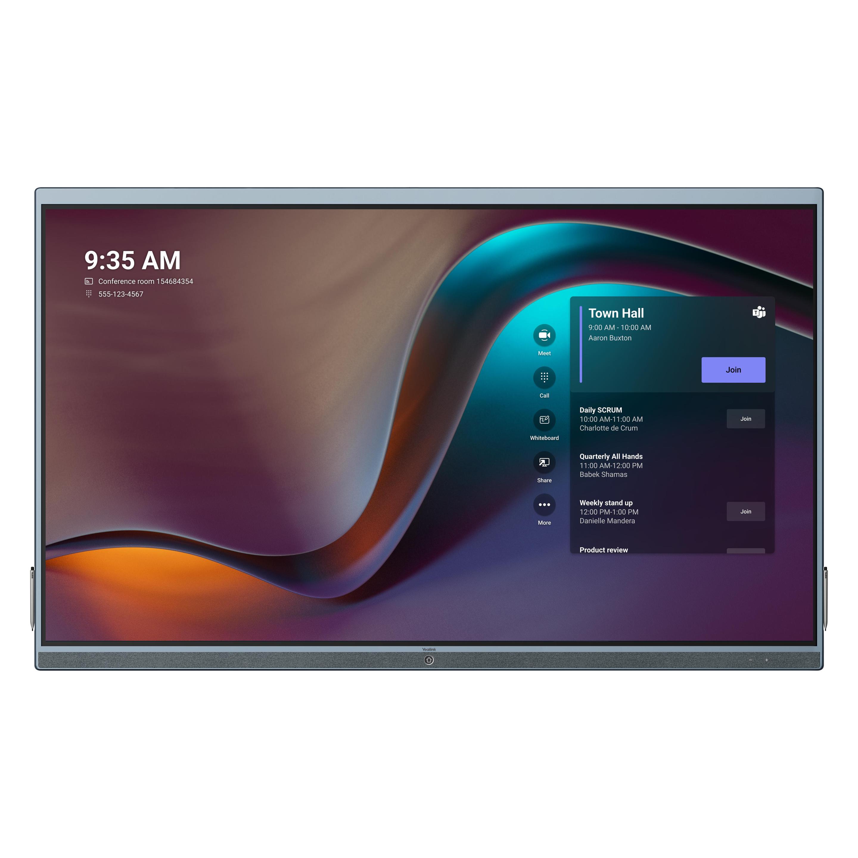 Yealink MeetingBoard86 ETV86 Extended Touchscreen weiss (Speditionsversand) (1303015)