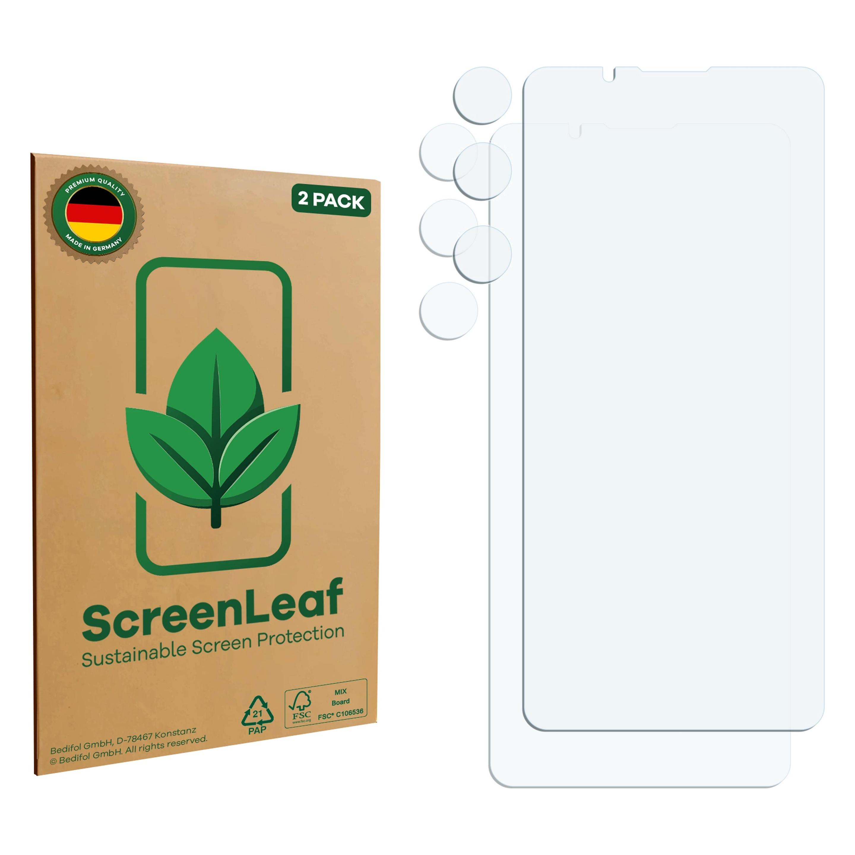 ScreenLeaf Schutzfolie für Sony Xperia 1 VII (Display+Kamera) Displayschutz Display Schutz Folie Klar (2 Stk., Sony Xperia 1 VII) (6159289)