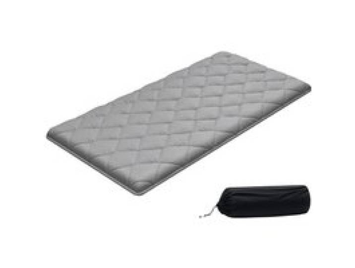 VEVOR japanische Futon-Matratze (2032 x 991 x 89 mm), faltbare Tatami (Einzelbettgröße), Bodenmatratze mit Aufbewahrungstasche & Befestigungsmaterial, 9-lagige Schlafmatte für Meditation Yoga, Grau