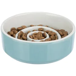 4x Trixie Slow Feeding, Keramiknapf für einen Hund (45 cl), Futternapf