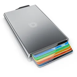 Aplic Kartenetui, Aluminium, NFC RFID Blocker, Platz für 6 Karten