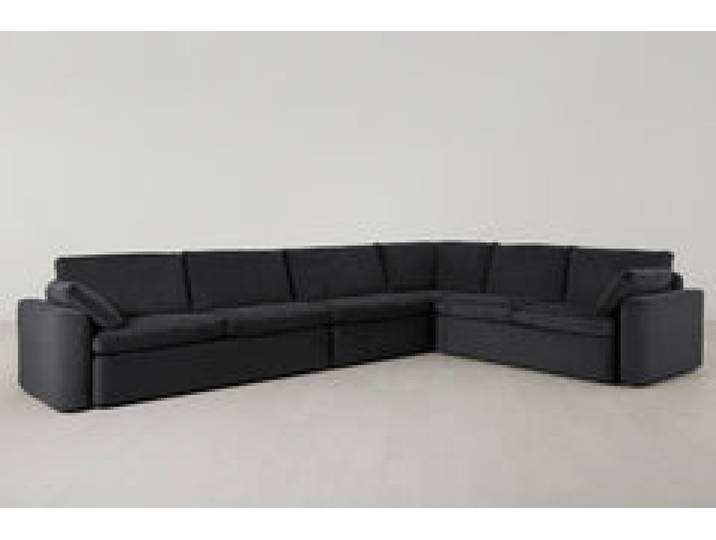 Model 13 Großes Ecksofa, Dunkelgrau