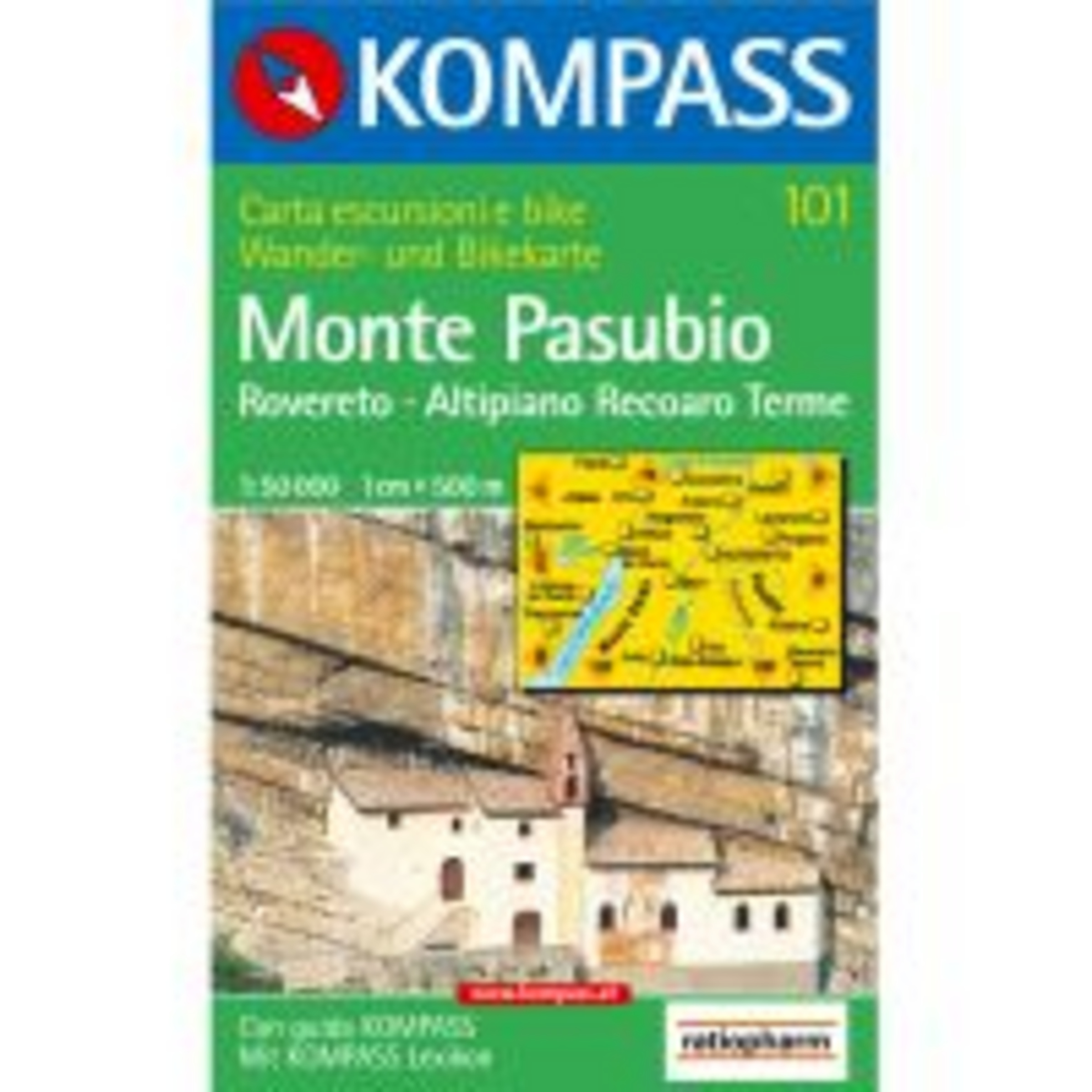Kompass Verlag WK 101 Rovereto - Monte Pasubio Topografische Karten