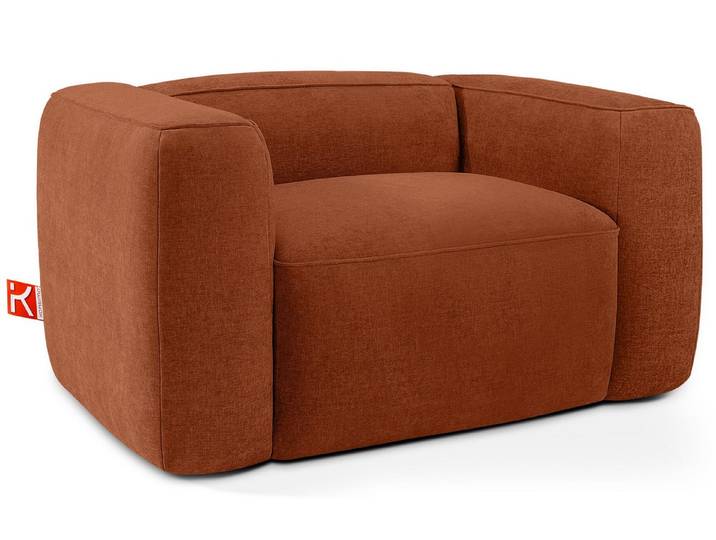 KONSIMO® Sessel FUBBO Einzelsessel, Polstersessel, hergestellt in der EU, extrem bequem, Modernes Design, mit Wellfedern in der Sitzfläche
