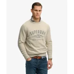 Superdry für Herren. M2014474A Graues ?Merchant Vintage?-Sweatshirt (L), Lässig, Baumwolle