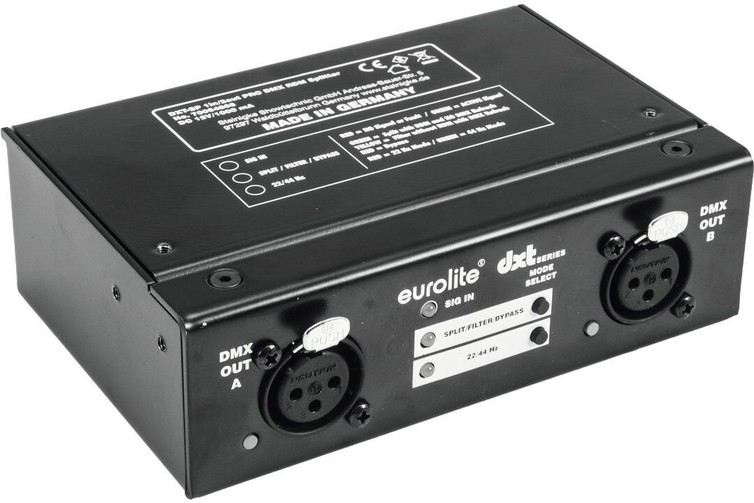 EuroLite Dxt-Sp 1in/2out Pro Dmx Rdm Splitter