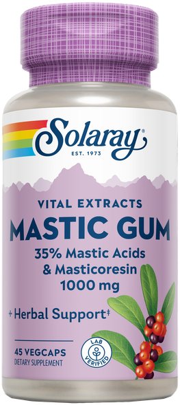 Solaray Mastic Gum 500 mg 45 Vegetable Capsules