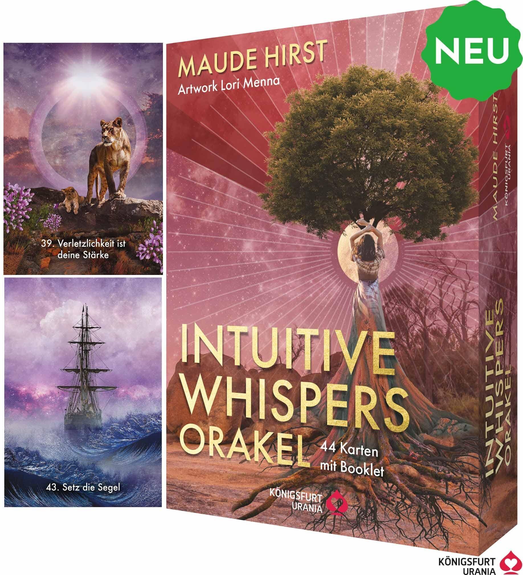 Lori Menna - Intuitive Whispers Orakel - 44 Karten mit Booklet - Inspirationskarten - Preis vom 14.10.2026 23:07:16 h
