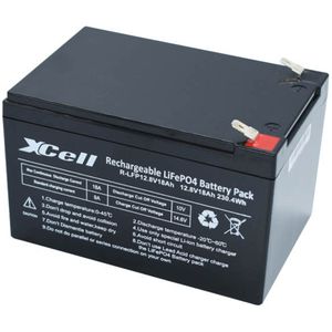 XCell LiFePO4-Akku R-LFP12,8V 18Ah, 12 V, mit Batterie-Management-System, 18 Ah
