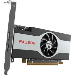 HP AMD Radeon RX 6400 4GB DP+HDMI GFX (4 GB, GDDR6), Grafikkarte, Schwarz