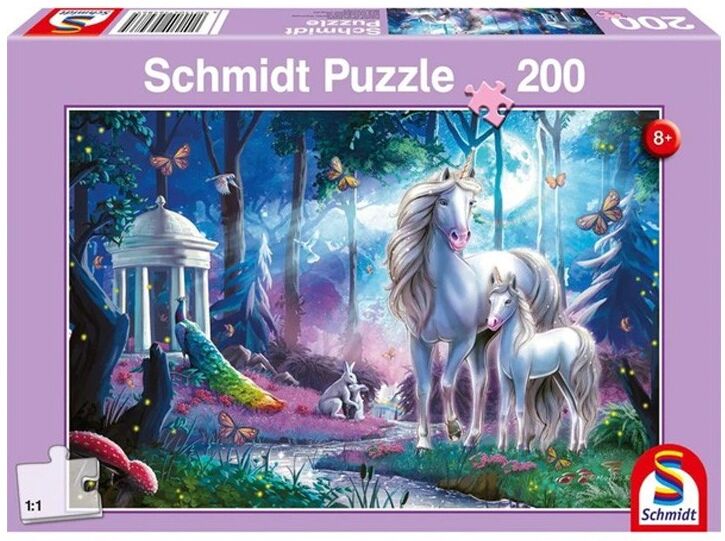 Puzzle 200 pcs La licorne et son poulain - Puzzles Schmidt
