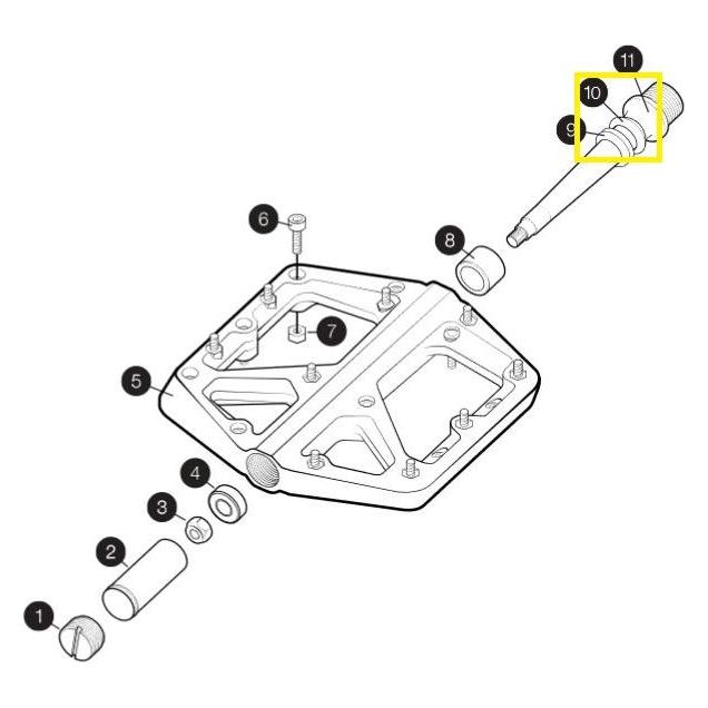 Crankbrothers Pedal External Seal, Dichtung, aussen (40080722)