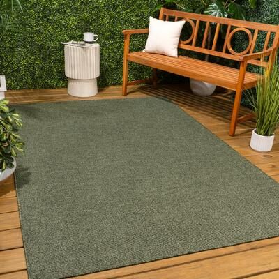 JONATHAN Y Solana Easy Jute Rustic Solid Color Indoor/Outdoor Area Rug