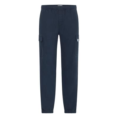 Jogginghose SOLID "Jogginghose SDCaelan", Herren, Gr. L, N-Gr, blau (insignia blau), Obermaterial: 100% Baumwolle CO., Hosen Jogginghose
