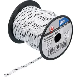 BGS Kunststoff-Seil / Allzweckseil | 3 mm x 20 m | schwarz / weiß