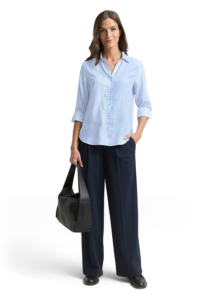 Tom Tailor Bluse in Hellblau - 44