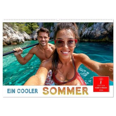 Ein cooler Sommer (Wandkalender 2026 DIN A2 quer), CALVENDO Monatskalender