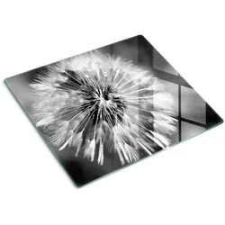 GLASPLATTE 60x52 cm Löwenzahn