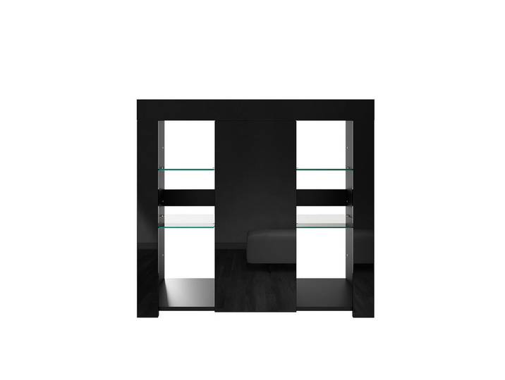 SONNI Kommode Modernes minimalistisches Sideboard mit LED, Erhältlich in zwei Farben