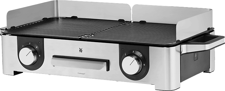 REACONDICIONADO Seminuevo Bueno Barbacoa - WMF Lono Master Grill, 2400W, Antiadherente, Regulador temperatura, 2 zonas, Bandeja antigoteo extraíble