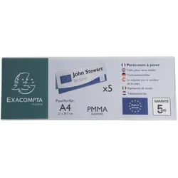 Exacompta, Informationsschild, Tischnamenschilder