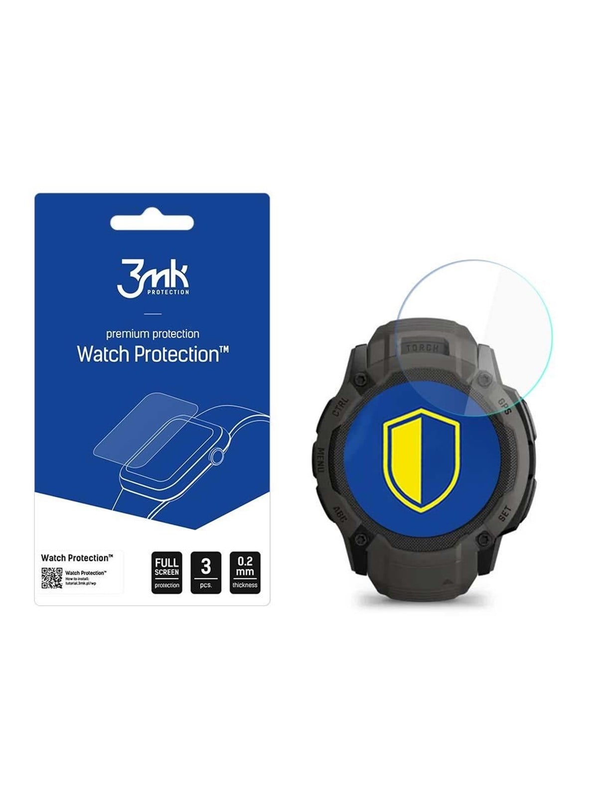 3mk Watch Protection v. FlexibleGlass hybrid glass on Garmin Instinct 2X