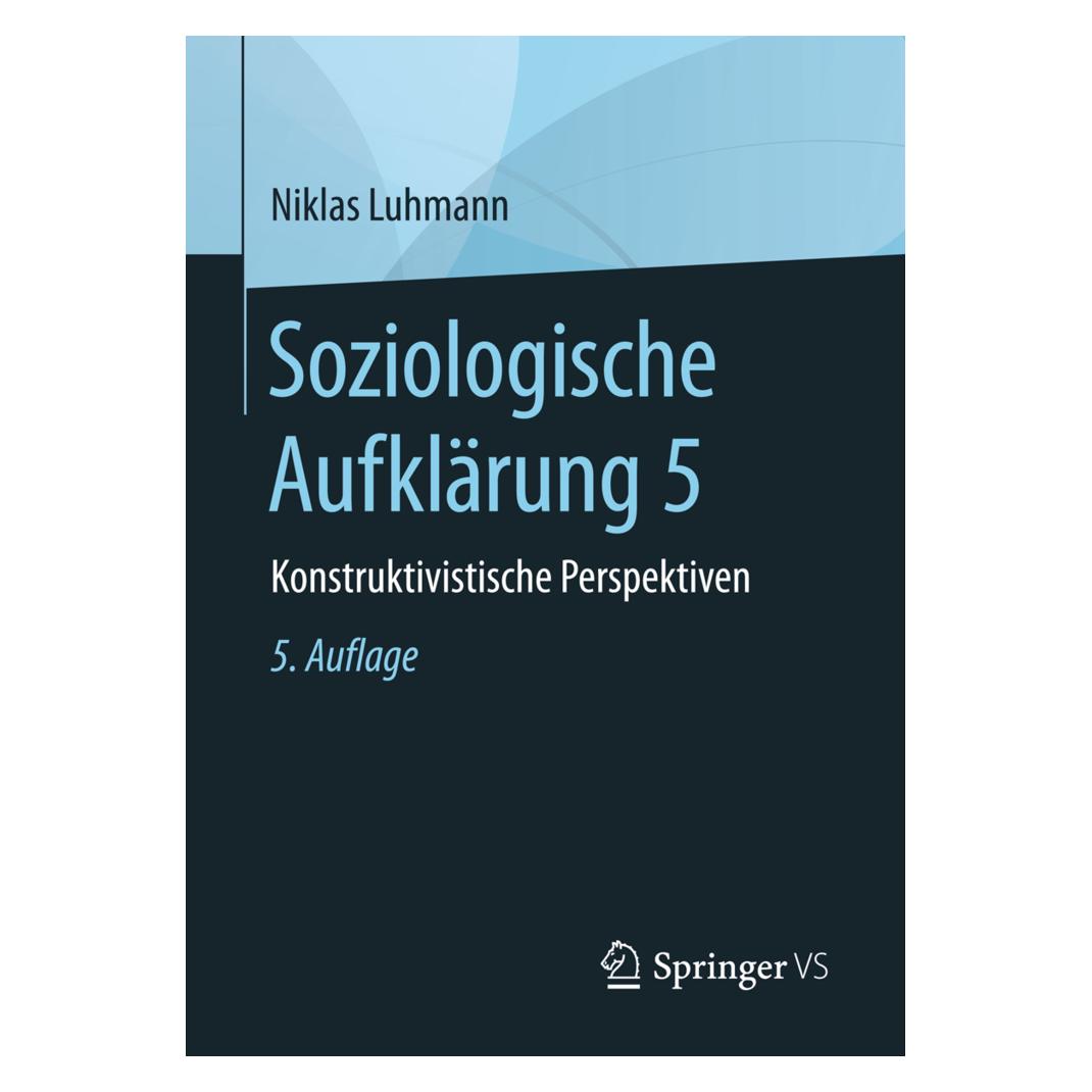 Springer Luhmann:Soziologische Aufklärung 5 (Deutsch, Softcover, Niklas Luhmann) (41255888)