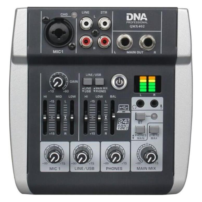 Red Dingo Analoger Tonmischer DNA QMX402 mit 3 Kanälen (5908249826601)