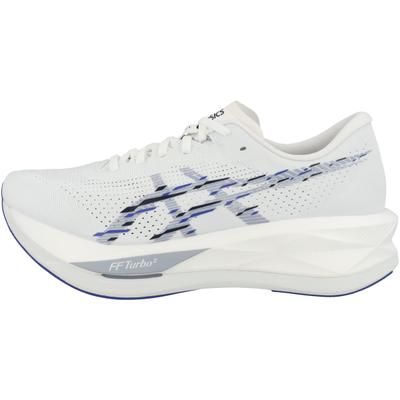 Laufschuh ASICS "Asics Sonicblast Laufschuhe Herren Schuhe", Herren, Gr. 46,5, weiß (hellblau), Textil, Schuhe Laufschuh, Verstärkte Ferse