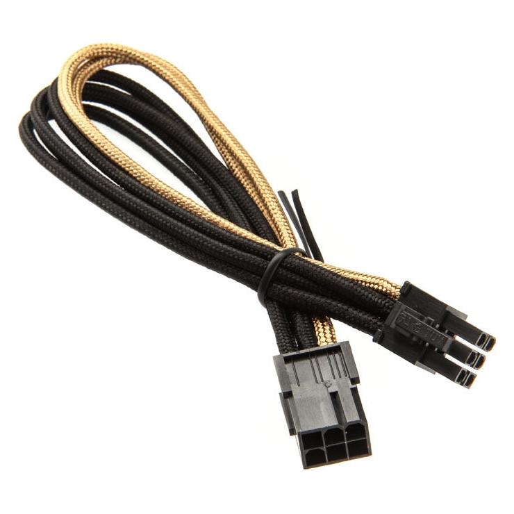 Silverstone 6-Pin-PCIe zu 6-Pin-PCIe Kabel 250mm (25 cm, 6 pin PCI-Express) (SST-PP07-IDE6BG)