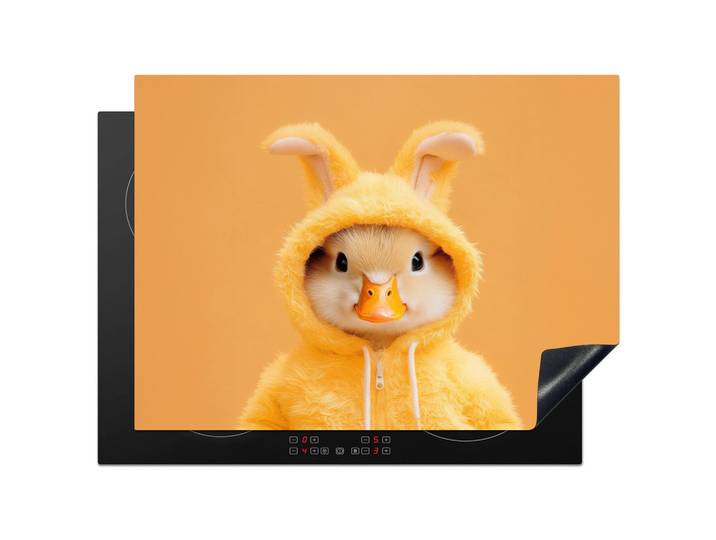 HERDABDECKPLATTE Osterhase - Kostüm - Ente Herdabdeckung Induktionsfeld 70x52 cm