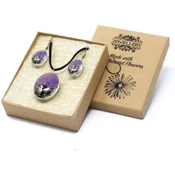 Pressed Flowers - Tree of Life set - Lavender