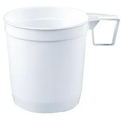 Papstar Einweg-Kaffeetassen 0,25L weiß weiß, 8.5 cm