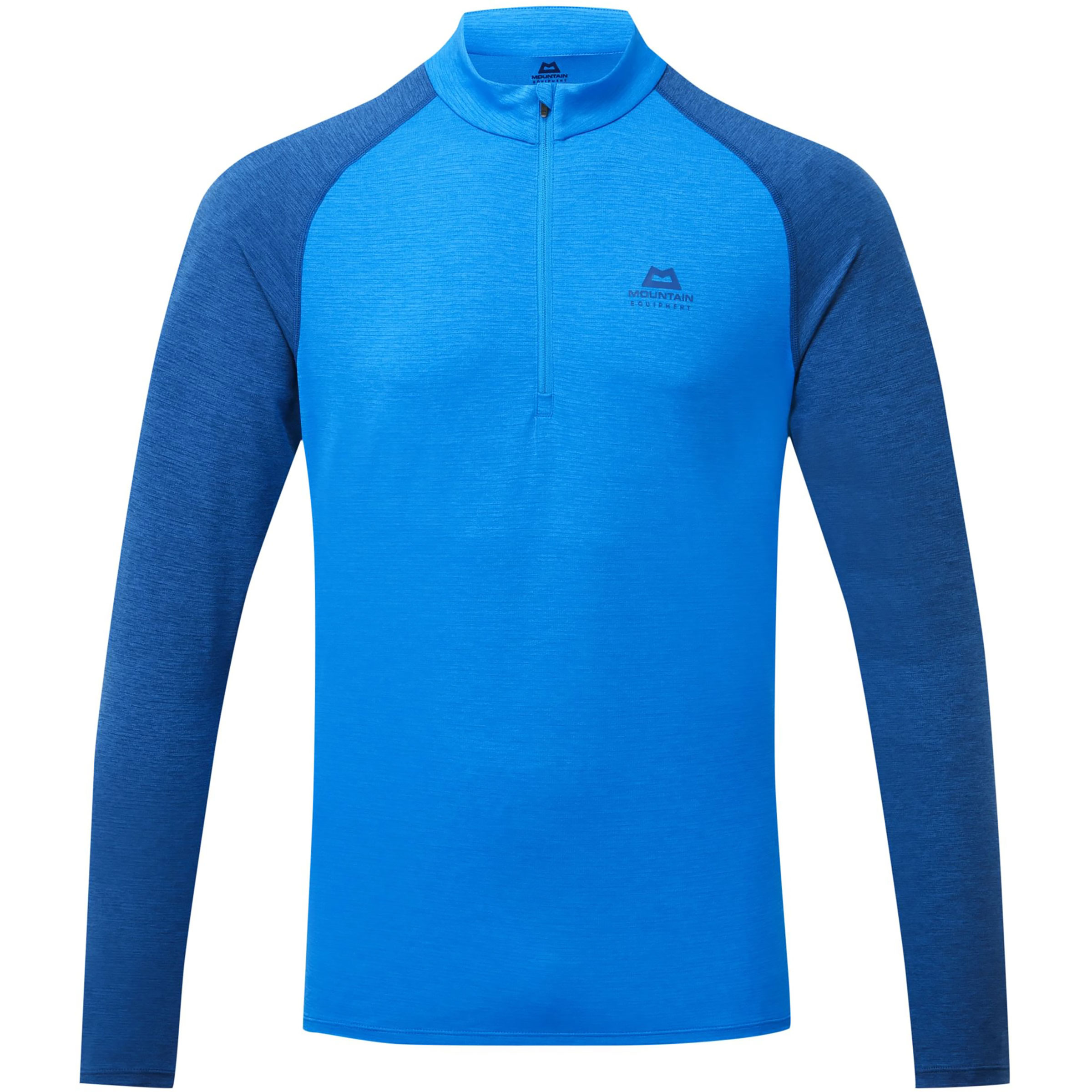 Mountain Equipment Nava Zip Herren Longsleeves blau Größe S Trekking Elastisch
