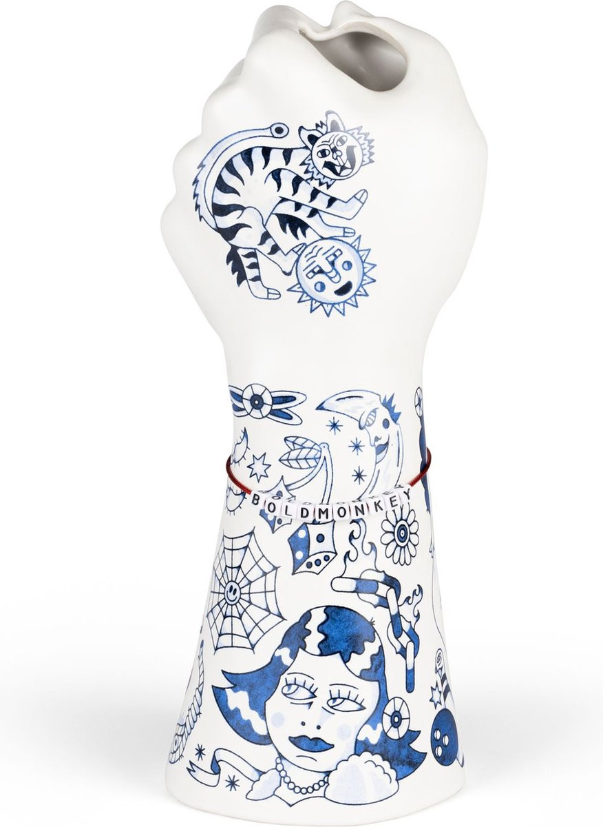 Bold Monkey Liberty Matters vaas blauw