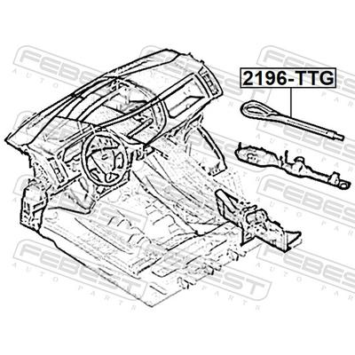 FEBEST Abschlepphaken 2196ttg für Ford