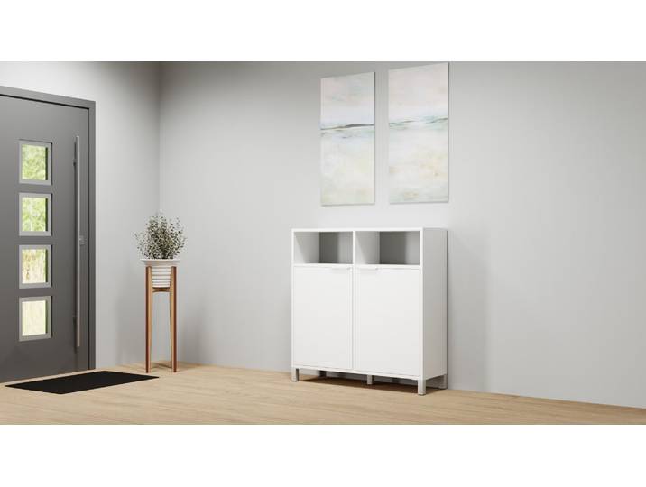 Kommode weiß MDF Beschichtet MDF Weiß matt