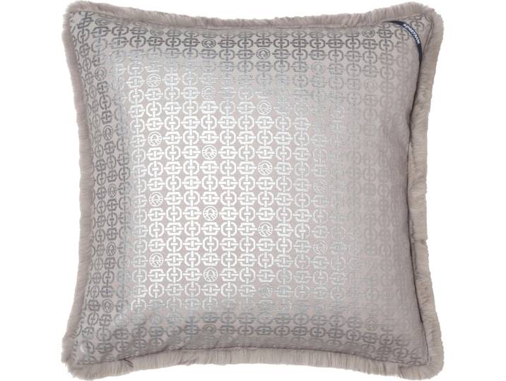 Dekokissen SPORTALM KITZBÜHEL Mojito , grau (grau, hellgrau, felloptik), B:50cm L:50cm, Obermaterial: 100% Polyester, Dekokissen_Sitzkissen_Kissenhüllen, Dekokissen, aus kuschelweichem Kunstfell