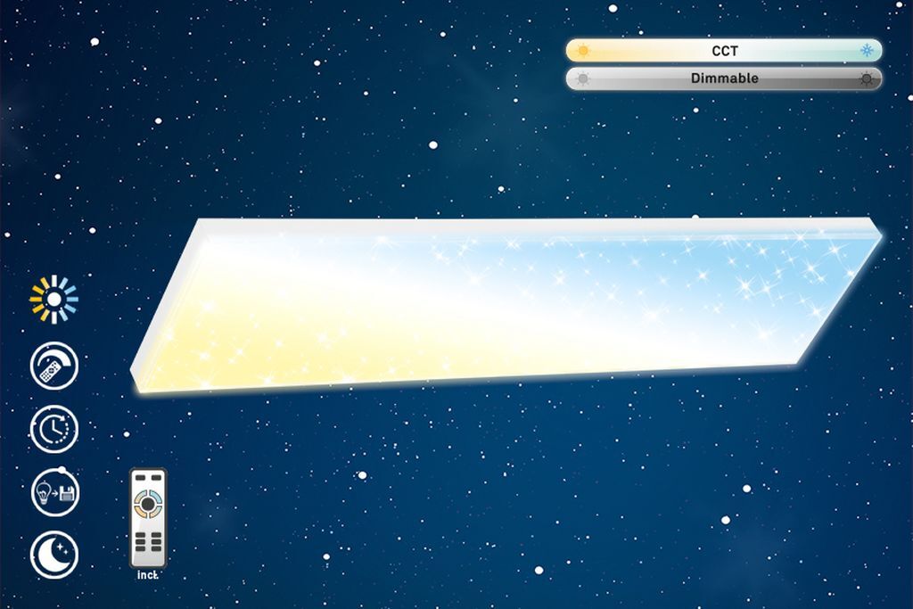 BRILONER LEUCHTEN LED Panel "FRAMELESS", weiß (weiß, neutral), Leuchten, LED Panel